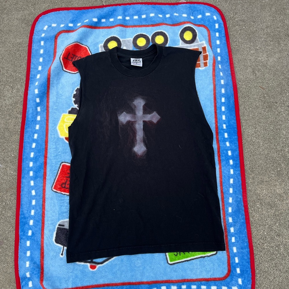Tank Top with Cross Design